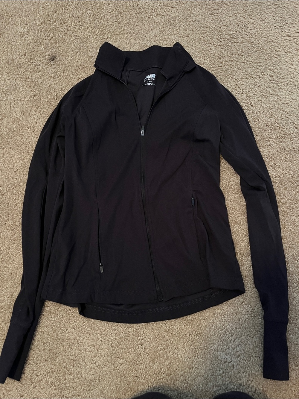 Avia Women's Black Zip-Up Bomber Jacket